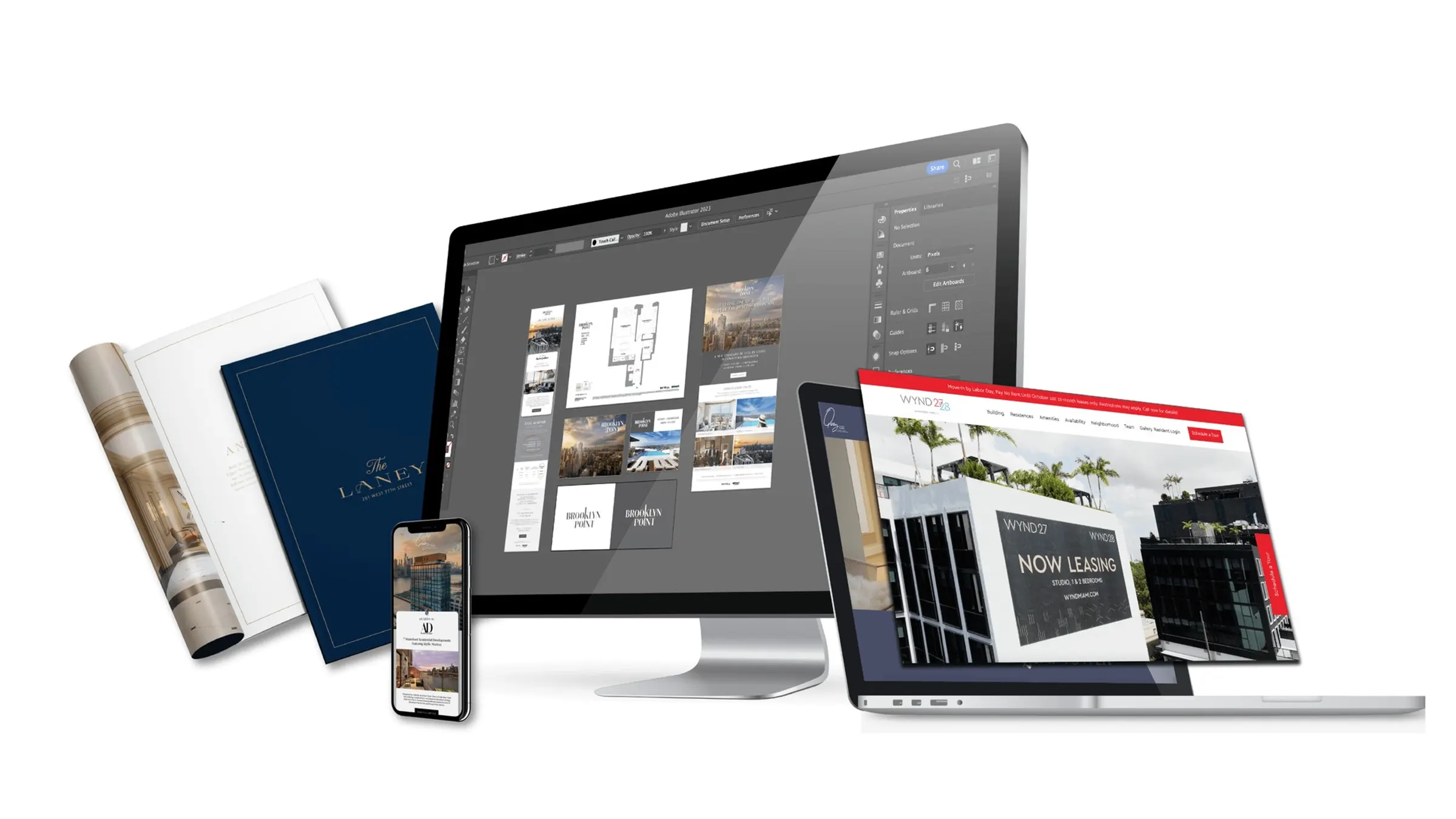SERHANT. ID Lab campaign design across print and digital formats